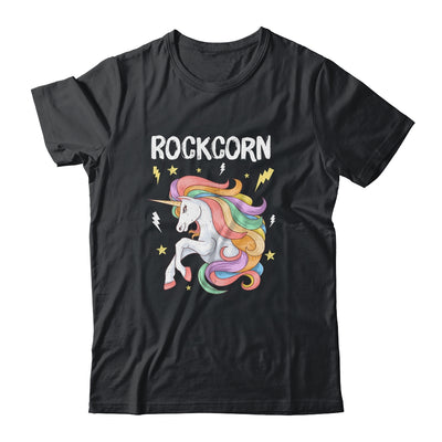 Unicorn And Rock Rockcorn Funny Unicorn Rock Guitar Music Shirt & Hoodie | teecentury