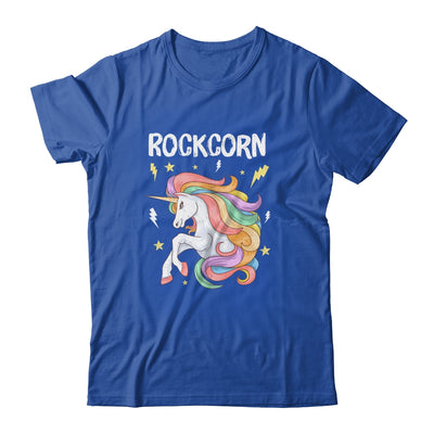 Unicorn And Rock Rockcorn Funny Unicorn Rock Guitar Music Shirt & Hoodie | teecentury