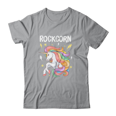 Unicorn And Rock Rockcorn Funny Unicorn Rock Guitar Music Shirt & Hoodie | teecentury