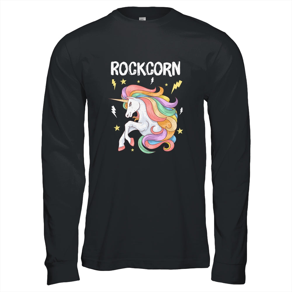 Unicorn And Rock Rockcorn Funny Unicorn Rock Guitar Music Shirt & Hoodie | teecentury