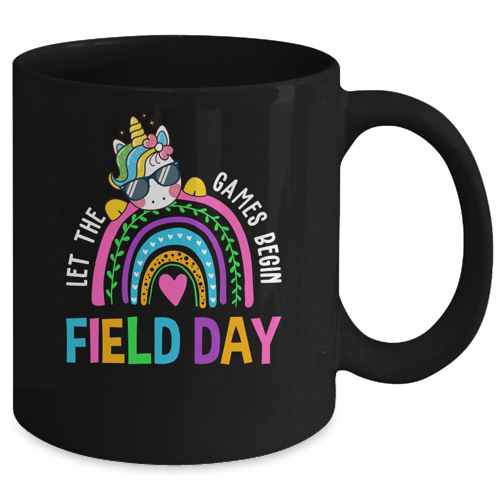 Unicorn Field Day Let The Games Begin Kids Girls Teachers Mug | teecentury