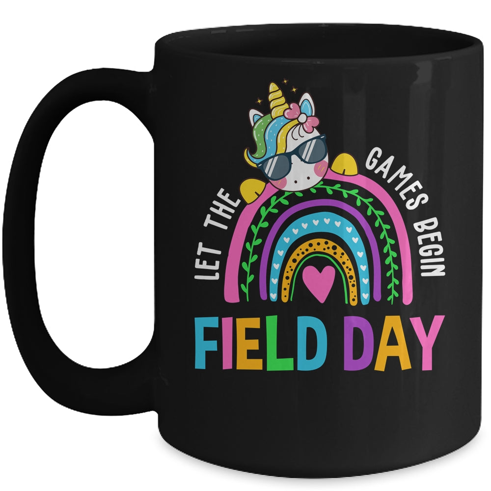 Unicorn Field Day Let The Games Begin Kids Girls Teachers Mug | teecentury