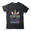 Unicorn Godmother Of The Birthday Princess Unicorn Flower Birthday Shirt & Hoodie | teecentury