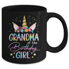 Unicorn Grandma Of The Birthday Girl Unicorn Flower Birthday Mug | teecentury