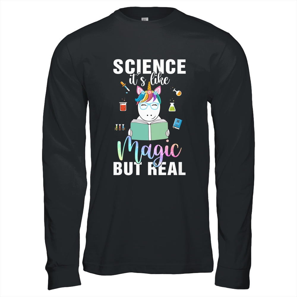 Unicorn Scientist Science Is Like Magic But Real T-Shirt & Hoodie | Teecentury.com