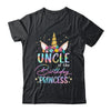 Unicorn Uncle Of The Birthday Princess Unicorn Flower Birthday Shirt & Hoodie | teecentury