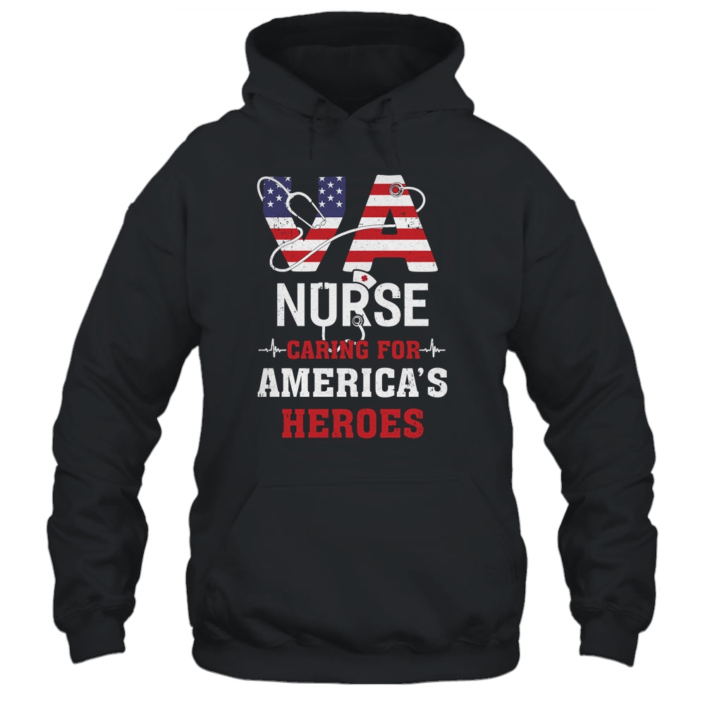 VA Nurse Caring For Americas Heroes T-Shirt & Hoodie | Teecentury.com