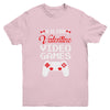 V Is For Video Games Valentines Day Funny Gamer Boy Men Gift Youth Youth Shirt | Teecentury.com