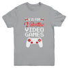 V Is For Video Games Valentines Day Funny Gamer Boy Men Gift Youth Youth Shirt | Teecentury.com