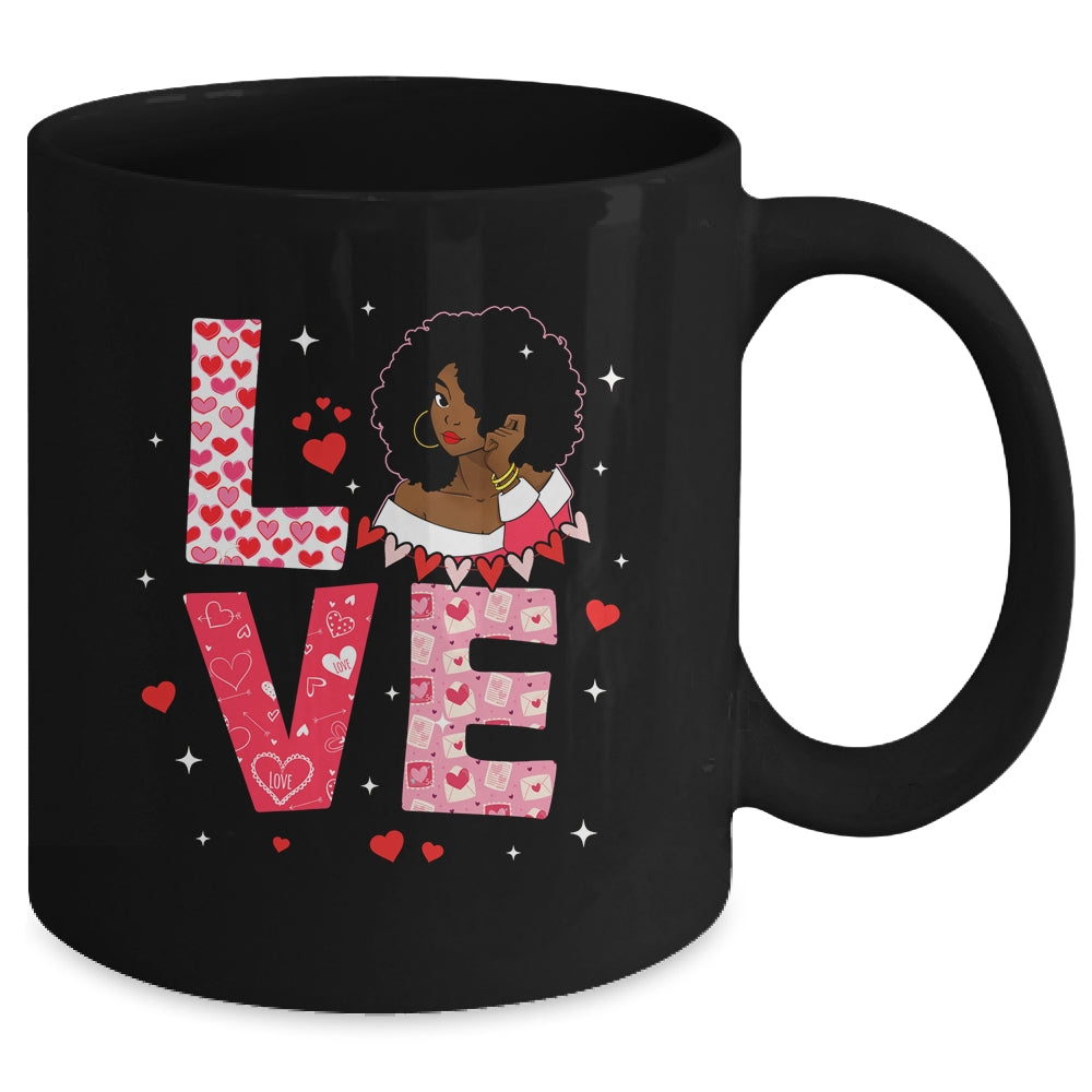 Valentine Days Black African American Costume Melanin Wome Mug | teecentury