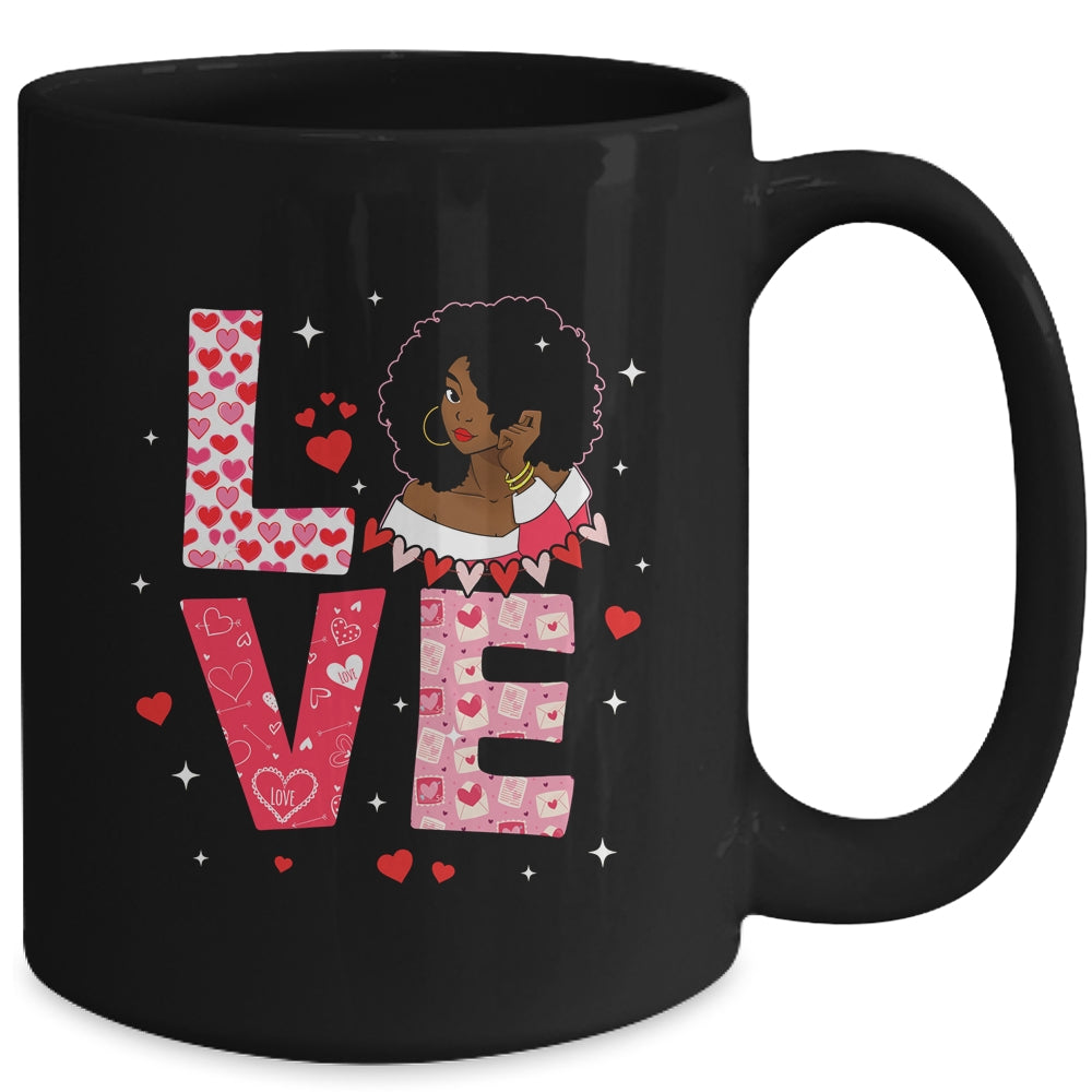 Valentine Days Black African American Costume Melanin Wome Mug | teecentury