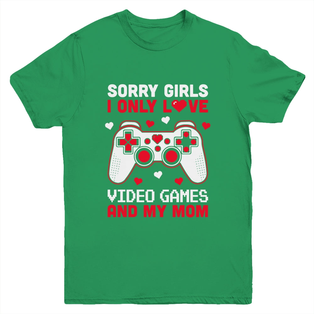Valentines Day Boys Kids Girls Son Video Games Funny Gamer Youth Shirt | teecentury