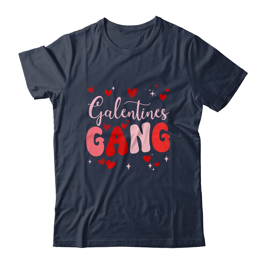 Valentines Day Galentines Gang Funny For Single Women Groovy Shirt & Tank Top | teecentury