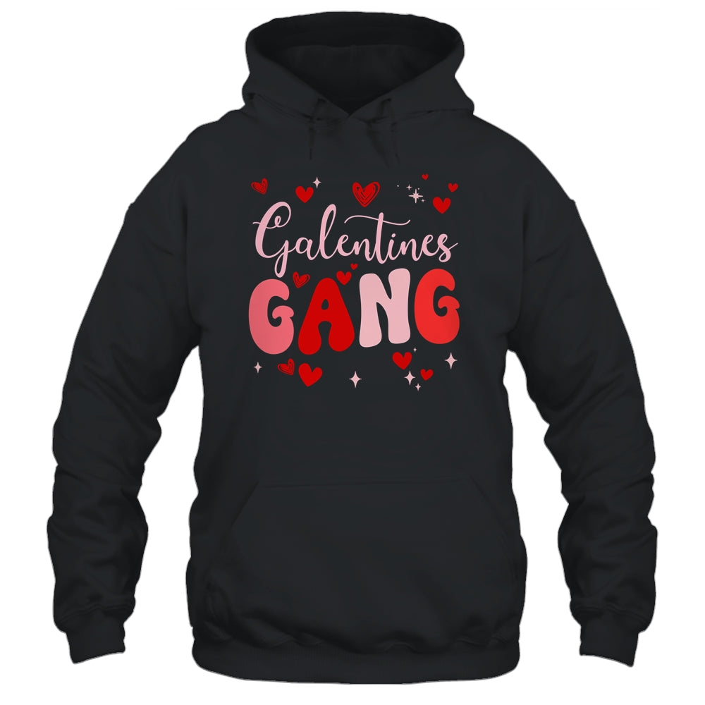 Valentines Day Galentines Gang Funny For Single Women Groovy Shirt & Tank Top | teecentury