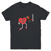 Valentines Day Heart Dunking Basketball Boys Girls Kids Gift Youth Youth Shirt | Teecentury.com
