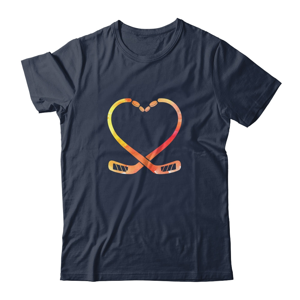 Valentines Day Heart Hockey Stick Gift T-Shirt & Hoodie | Teecentury.com