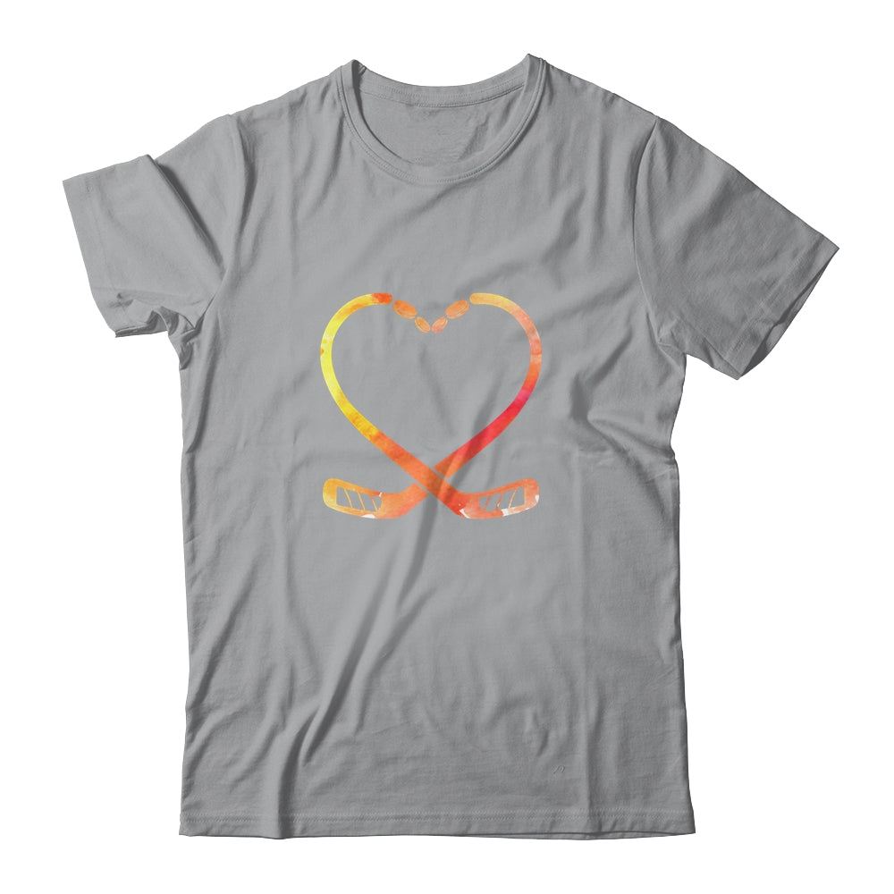 Valentines Day Heart Hockey Stick Gift T-Shirt & Hoodie | Teecentury.com