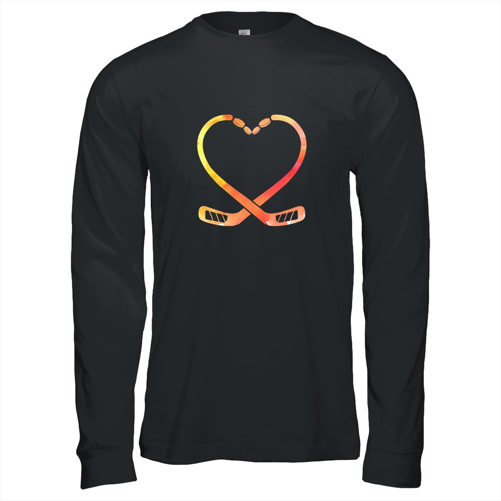 Valentines Day Heart Hockey Stick Gift T-Shirt & Hoodie | Teecentury.com