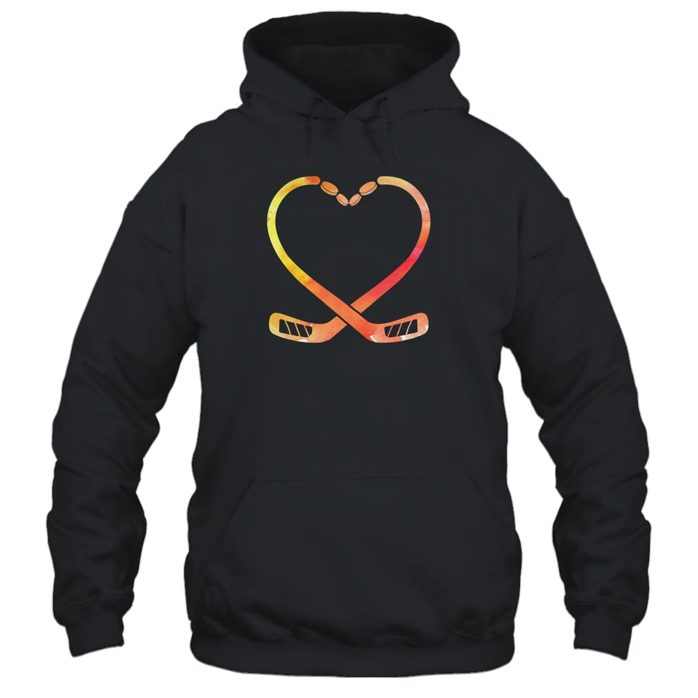 Valentines Day Heart Hockey Stick Gift T-Shirt & Hoodie | Teecentury.com