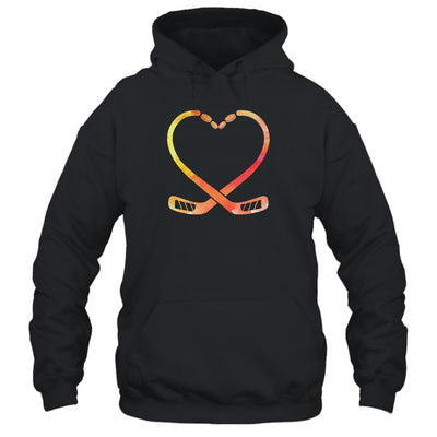Valentines Day Heart Hockey Stick Gift T-Shirt & Hoodie | Teecentury.com