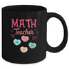 Valentines Day Math Teacher Design With Hearts Mug Coffee Mug | Teecentury.com
