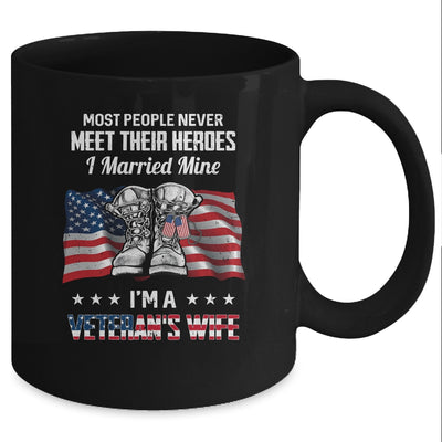 Veteran's Wife Hero Married Mine Mug Coffee Mug | Teecentury.com