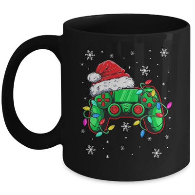 Video Game Controller Christmas Santa Hat Gamer Boys Mug | teecentury