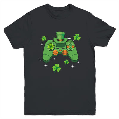 Video Game Controller Irish Gamer Boys Happy St Patricks Day Youth Shirt | teecentury