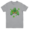 Video Game Controller Irish Gamer Boys Happy St Patricks Day Youth Shirt | teecentury