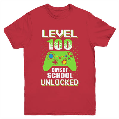 Video Gamer Student 100th Days Of School Kids Boys Teens Youth Youth Shirt | Teecentury.com