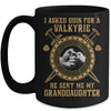 Viking For Men I Asked Odin He Sent Me My Granddaughter Mug Coffee Mug | Teecentury.com