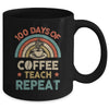 Vintage 100 Days Of School For Teacher Coffee Lover Mug | teecentury