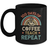 Vintage 100 Days Of School For Teacher Coffee Lover Mug | teecentury