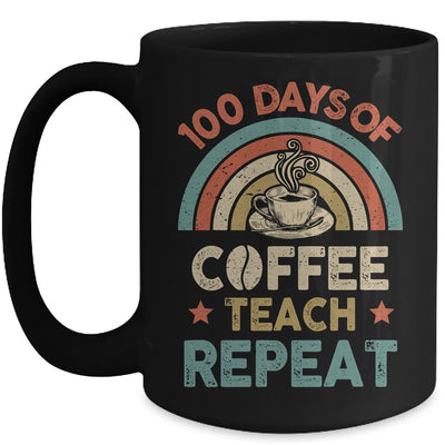 Vintage 100 Days Of School For Teacher Coffee Lover Mug | teecentury