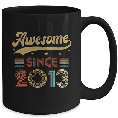 Vintage 10 Birthday Decorations Men Women Awesome Since 2013 Mug | teecentury