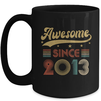 Vintage 10 Birthday Decorations Men Women Awesome Since 2013 Mug | teecentury