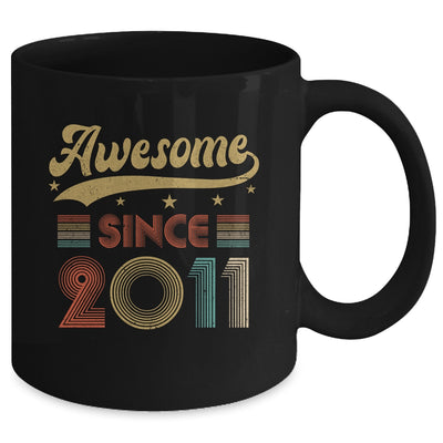 Vintage 12 Birthday Decorations Men Women Awesome Since 2011 Mug | teecentury