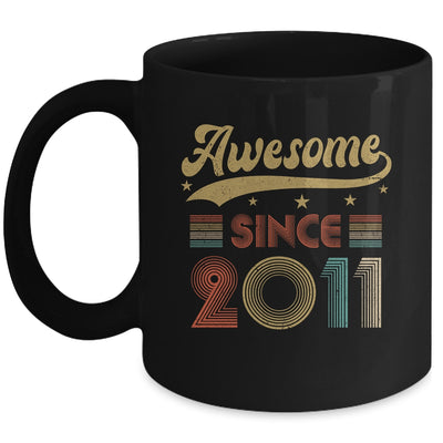 Vintage 12 Birthday Decorations Men Women Awesome Since 2011 Mug | teecentury