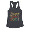 Vintage 14 Birthday Decorations Men Women Awesome Since 2009 Shirt & Tank Top | teecentury