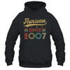 Vintage 16 Birthday Decorations Men Women Awesome Since 2007 Shirt & Tank Top | teecentury