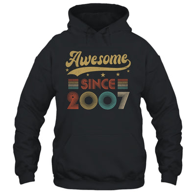 Vintage 16 Birthday Decorations Men Women Awesome Since 2007 Shirt & Tank Top | teecentury