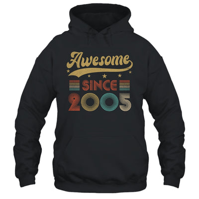 Vintage 18 Birthday Decorations Men Women Awesome Since 2005 Shirt & Tank Top | teecentury