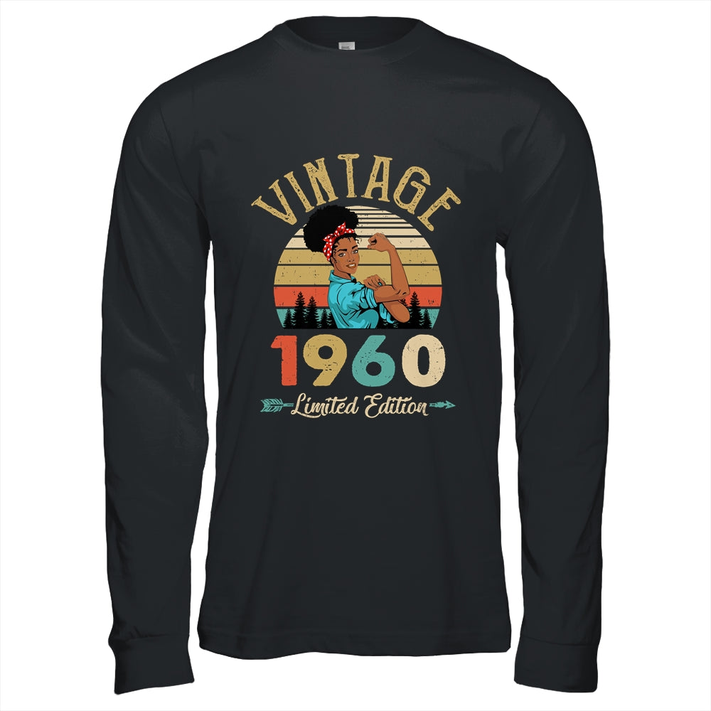 Vintage 1960 62th Birthday Afro Black Woman 62 Years Old Shirt & Hoodie | teecentury
