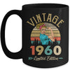Vintage 1960 62th Birthday Women 62 Years Old Mug | teecentury
