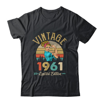 Vintage 1961 61th Birthday Women 61 Years Old Shirt & Tank Top | teecentury