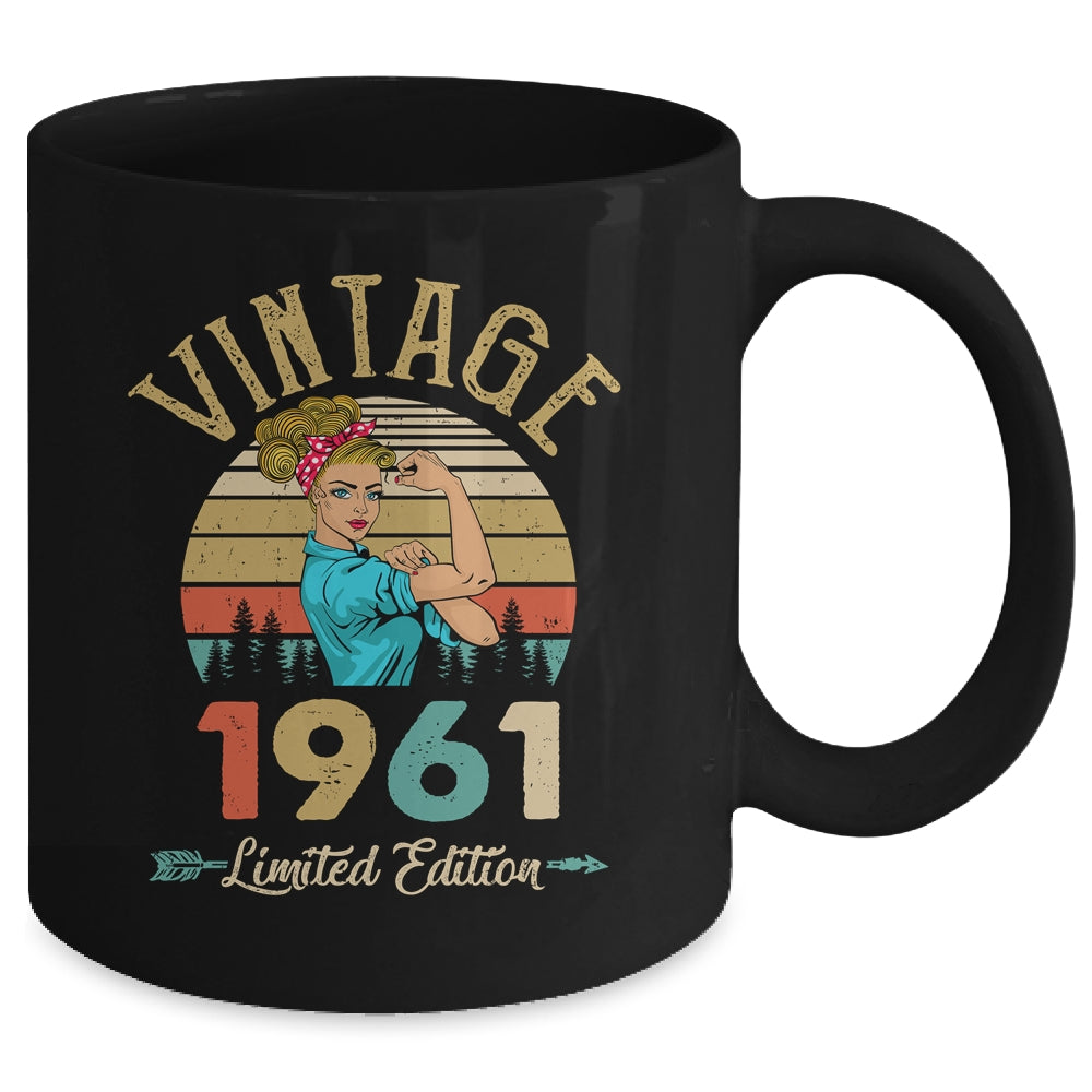 Vintage 1961 61th Birthday Women 61 Years Old Mug | teecentury