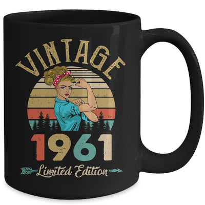 Vintage 1961 61th Birthday Women 61 Years Old Mug | teecentury