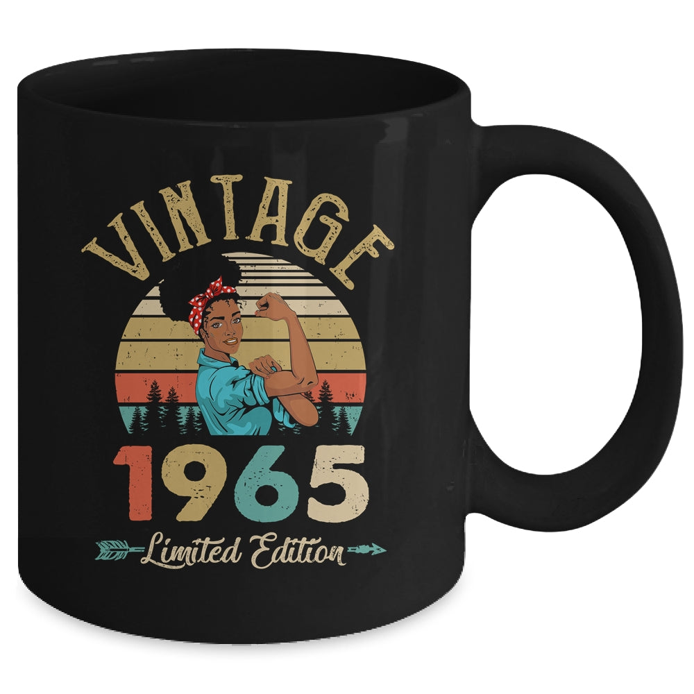 Vintage 1965 57th Birthday Afro Black Woman 57 Years Old Mug | teecentury