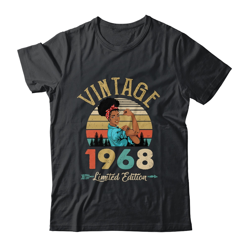 Vintage 1968 54th Birthday Afro Black Woman 54 Years Old Shirt & Hoodie | teecentury