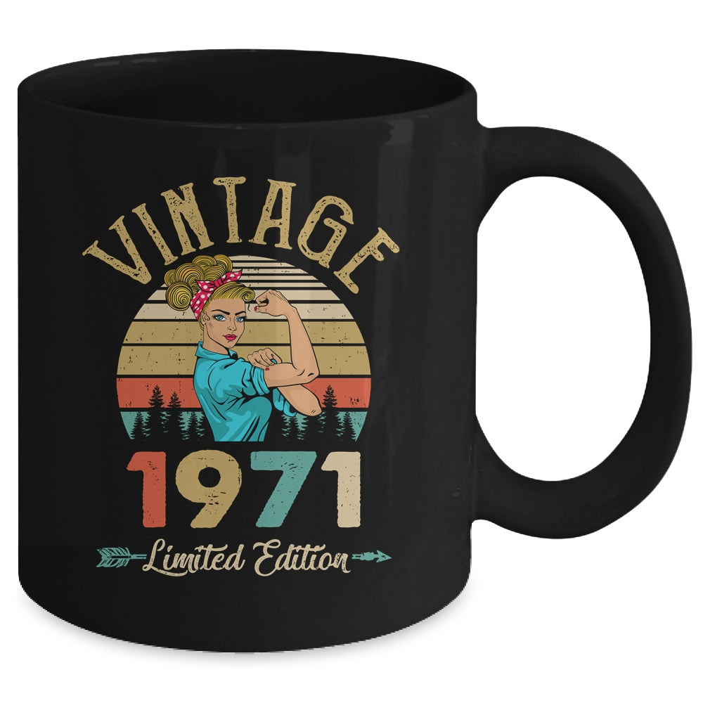 Vintage 1971 51th Birthday Women 51 Years Old Mug | teecentury